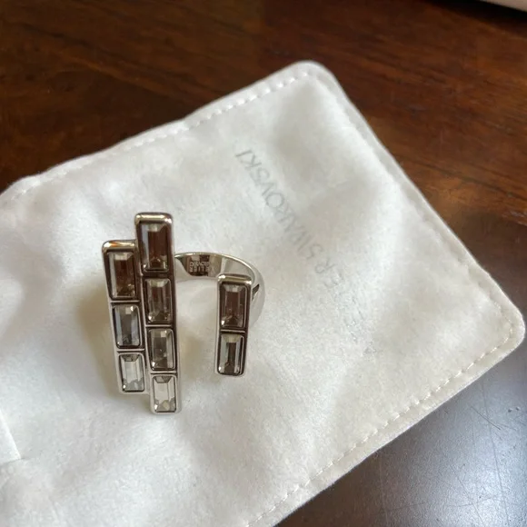 Atelier Swarovski fluid Azzurro open ring - Picture 9 of 12